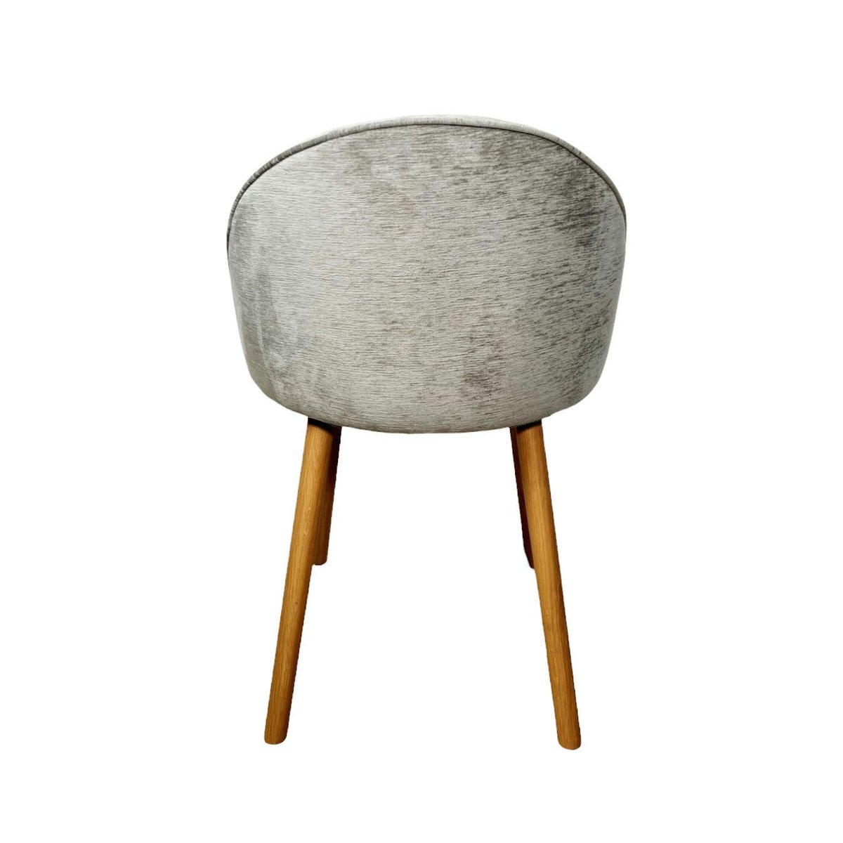 Chaise scandinave en bois et velours gris (lot de 2) ETNA gris, PIER IMPORT