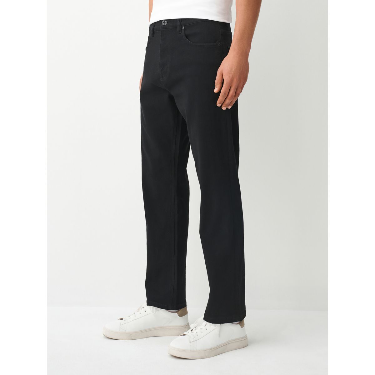 Jean motionflex avec taille élastique noir, NEXT