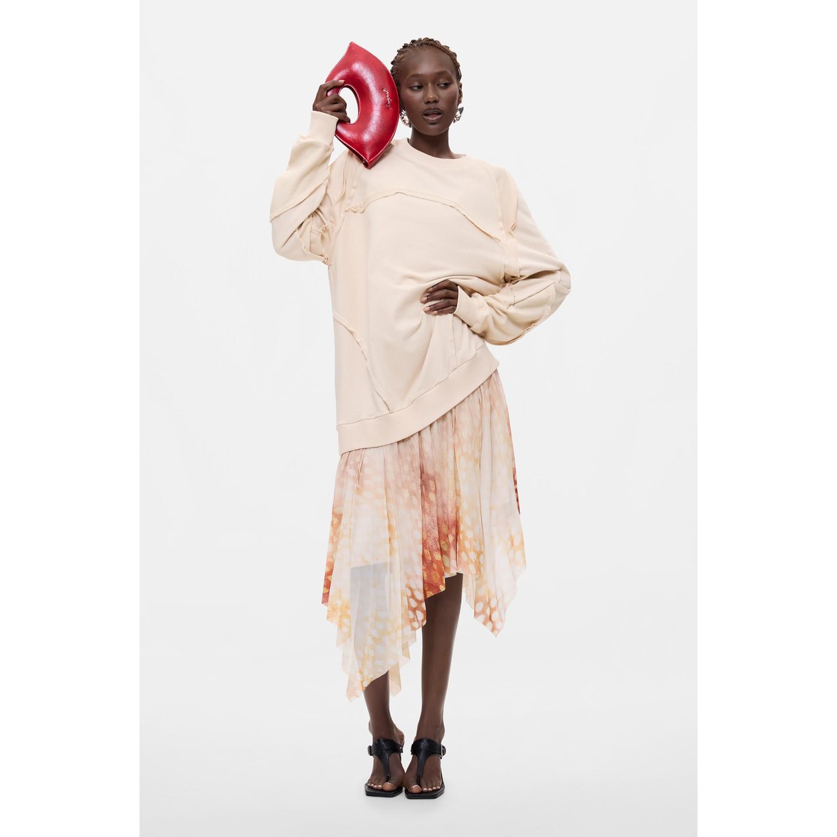 Robe sweat noir, DESIGUAL