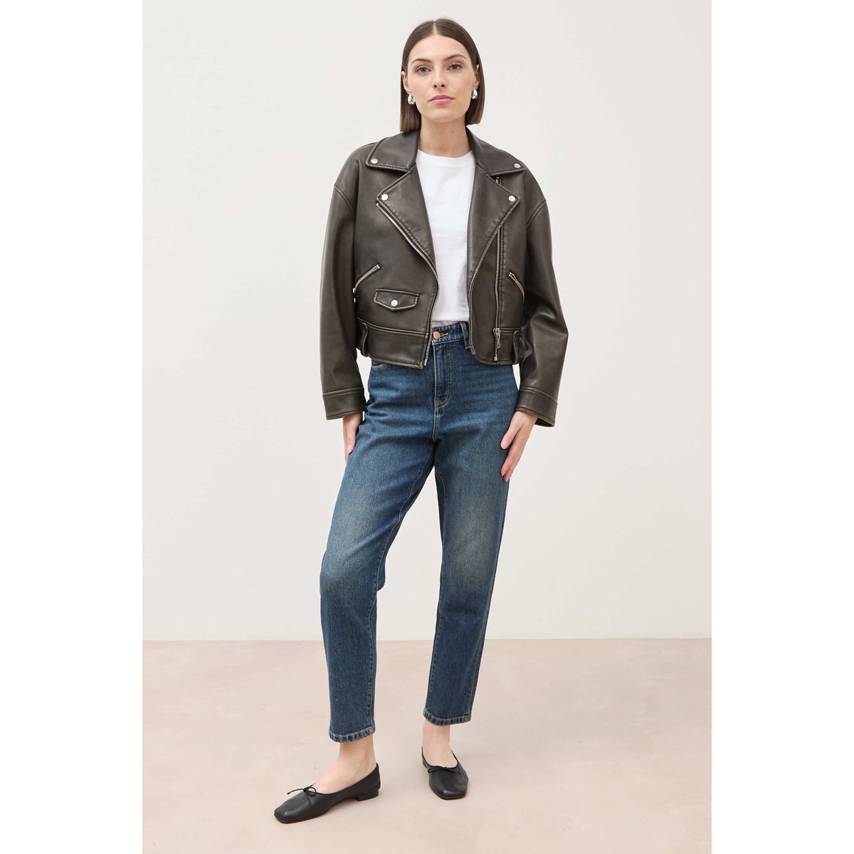 Jeans mom 7/8ème bleu, BONOBO