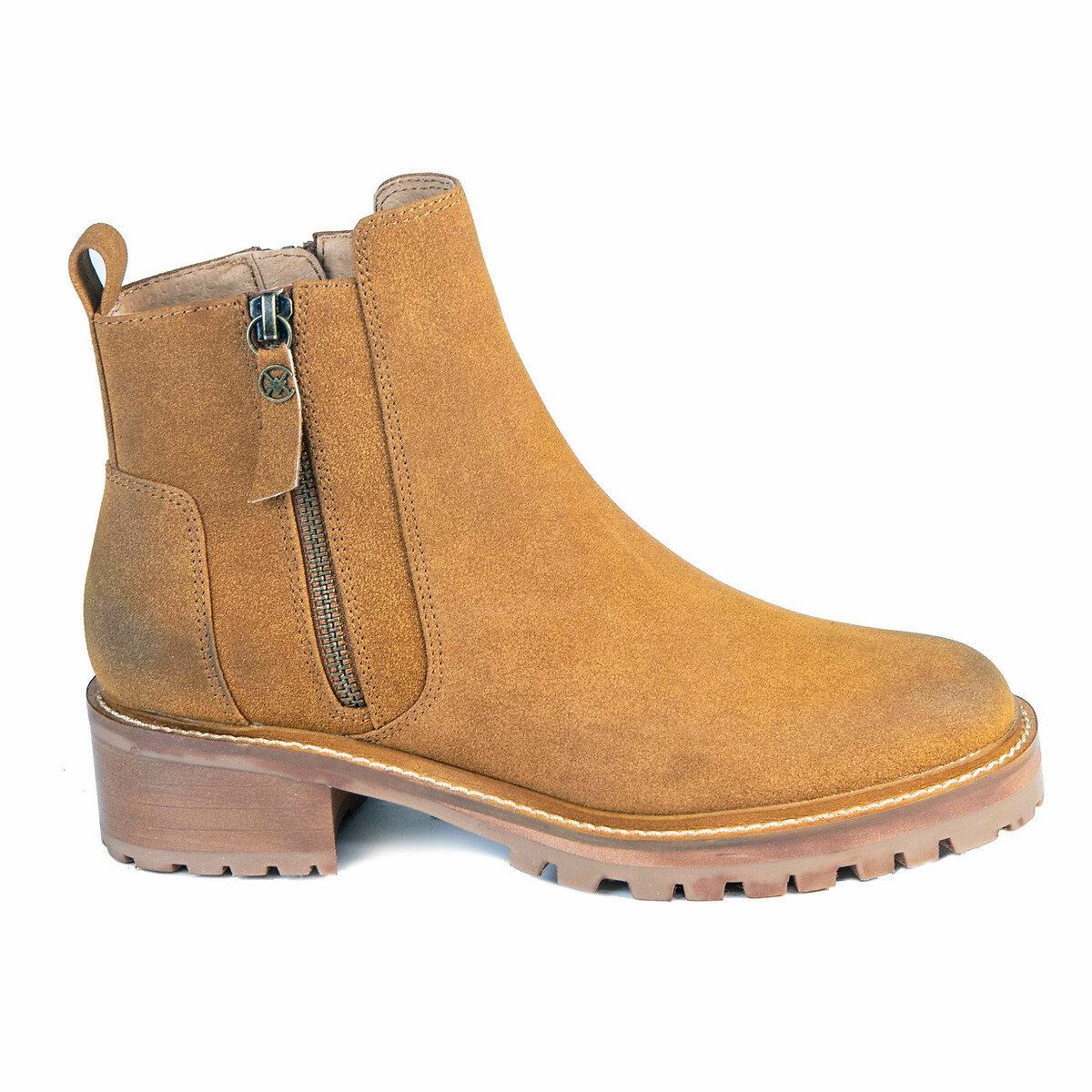 Lousa Zipped Ankle Boots taupe, CHATTAWAK