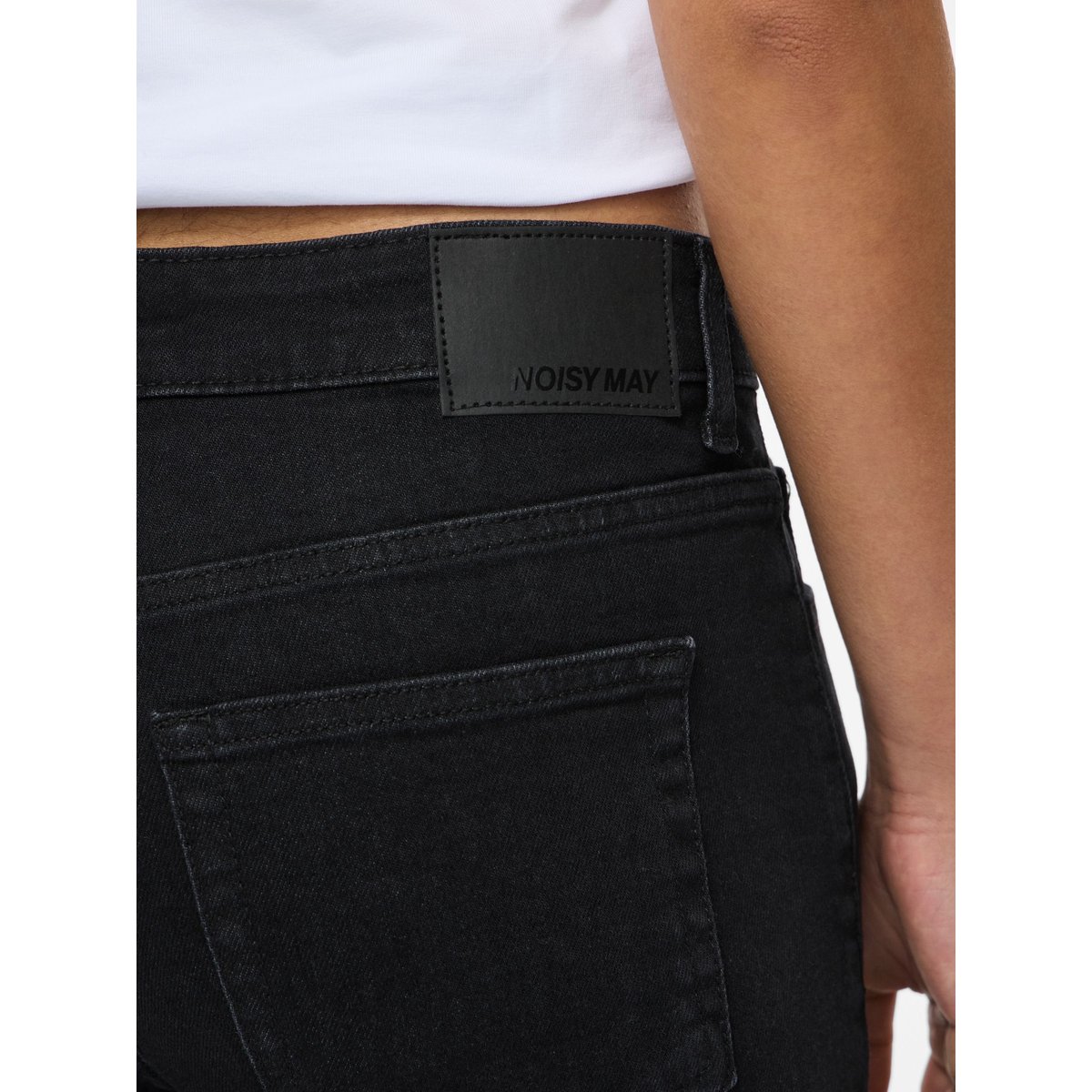 Jean Large noir - washed black1, NOISY MAY