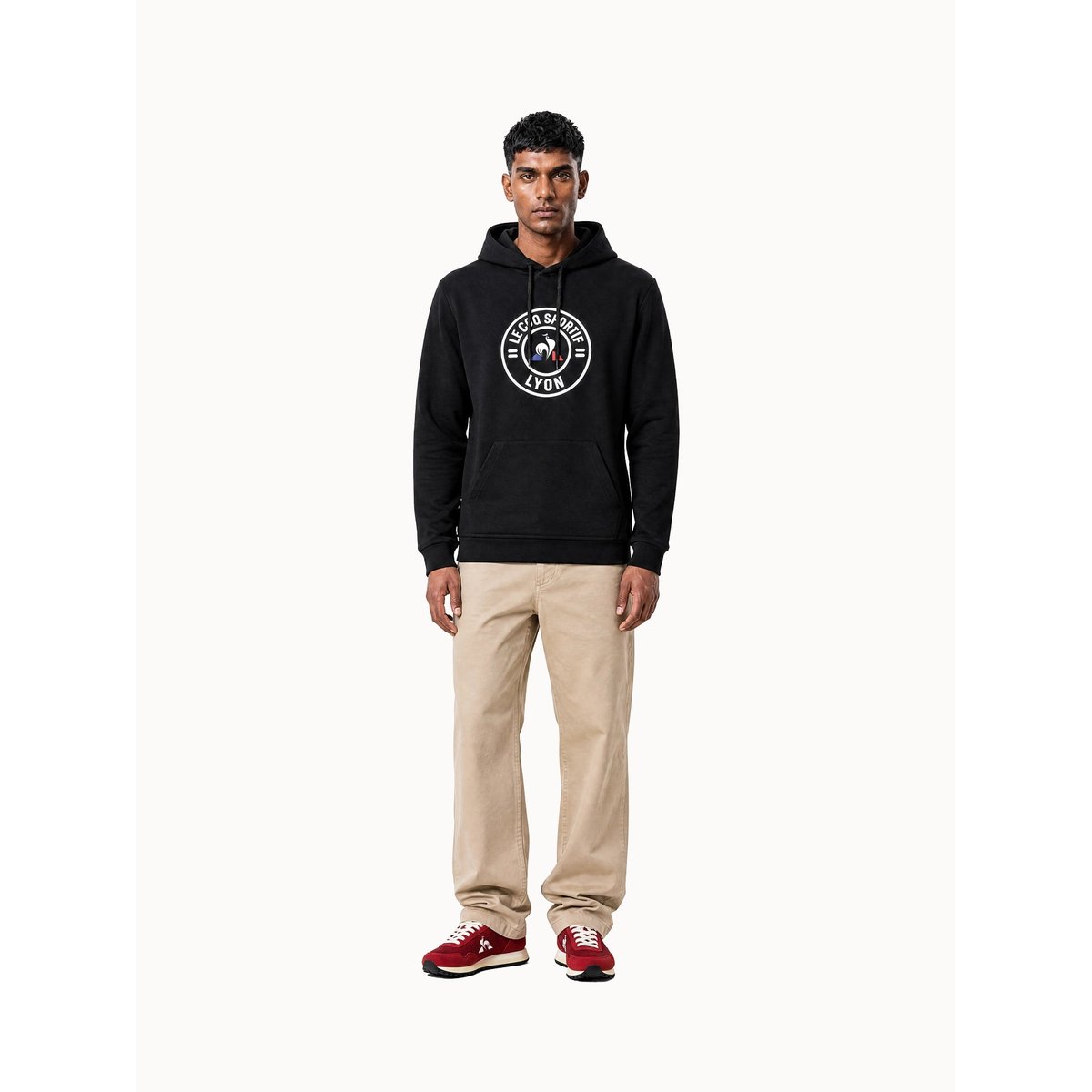Sweat à capuche Unisexe City noir, LE COQ SPORTIF