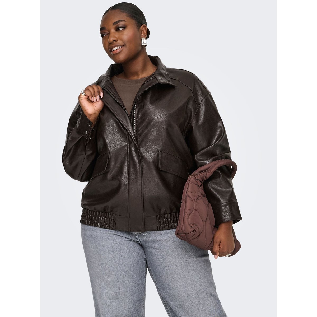 Veste Bomber chocolate torte, ONLY CARMAKOMA