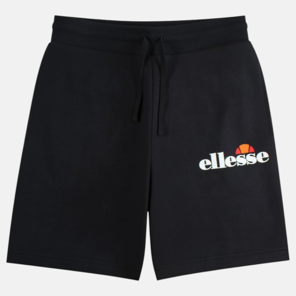 Bermuda molletonné coupe droite, taille à cordon LOUNGE noir, ELLESSE