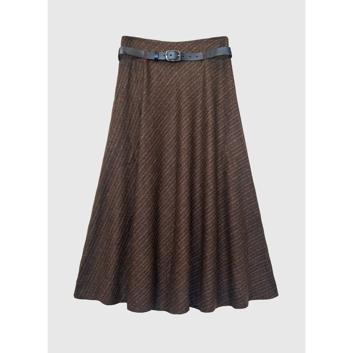Jupe Midi JOSELINA marron, AN'GE