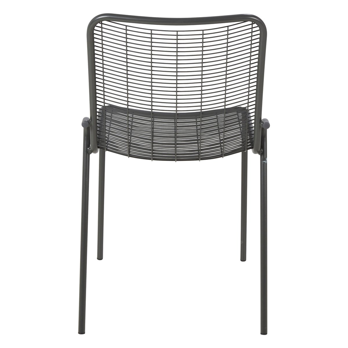 Chaise repas outdoor métal anthracite, ZAGO