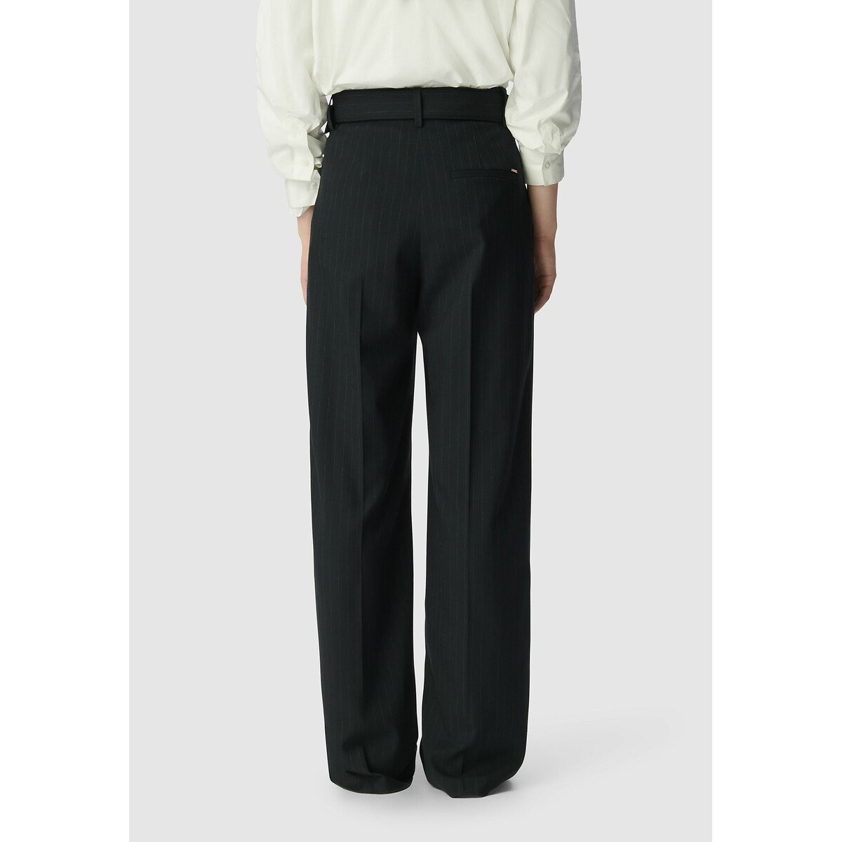 Striped Belted Wide Leg Trousers navy, IKKS