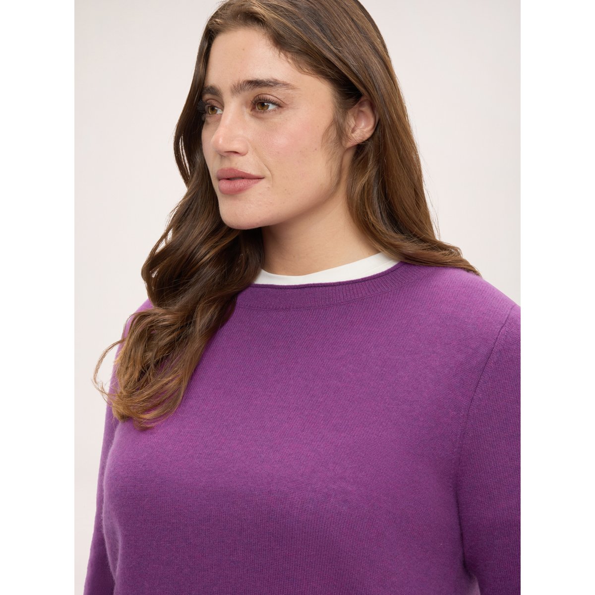 Pull ras du cou violet, FIORELLA RUBINO