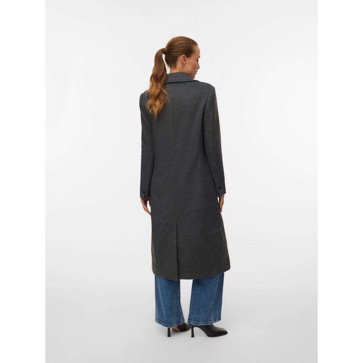 Manteau medium grey melange, VERO MODA