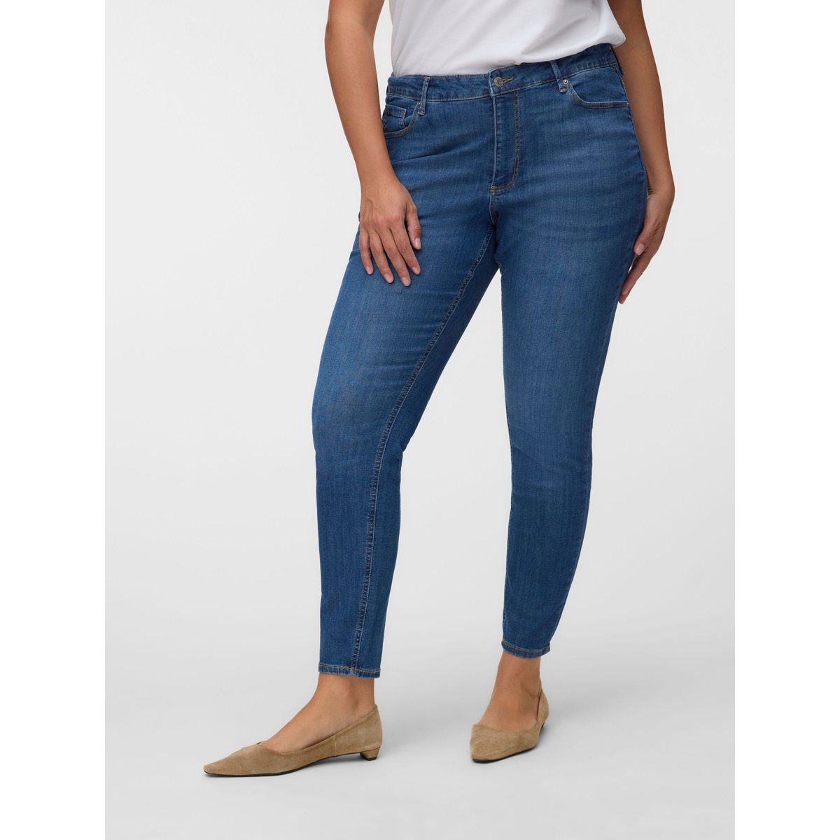 Jean Skinny medium blue denim, VERO MODA
