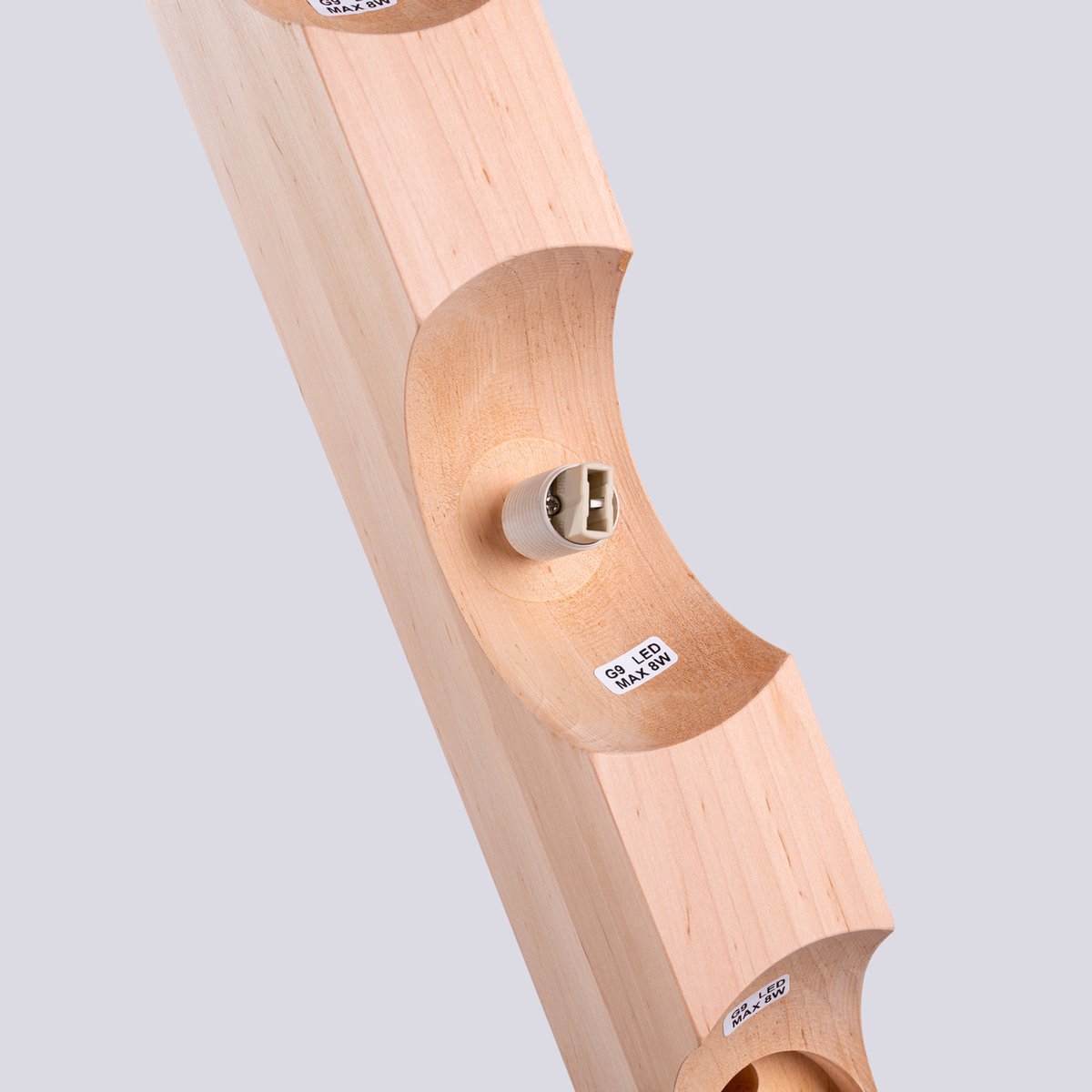 Plafonnier Bois Naturel G9 3 Bulbo naturel, EDEN