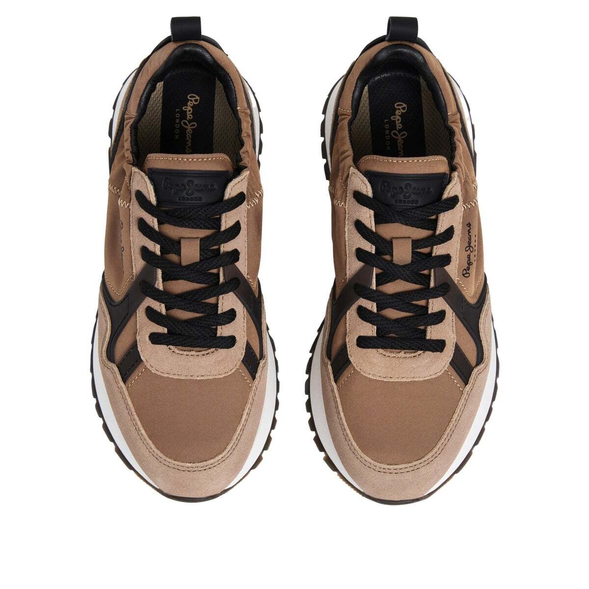 Baskets De Running Rétro beige chameau, PEPE JEANS