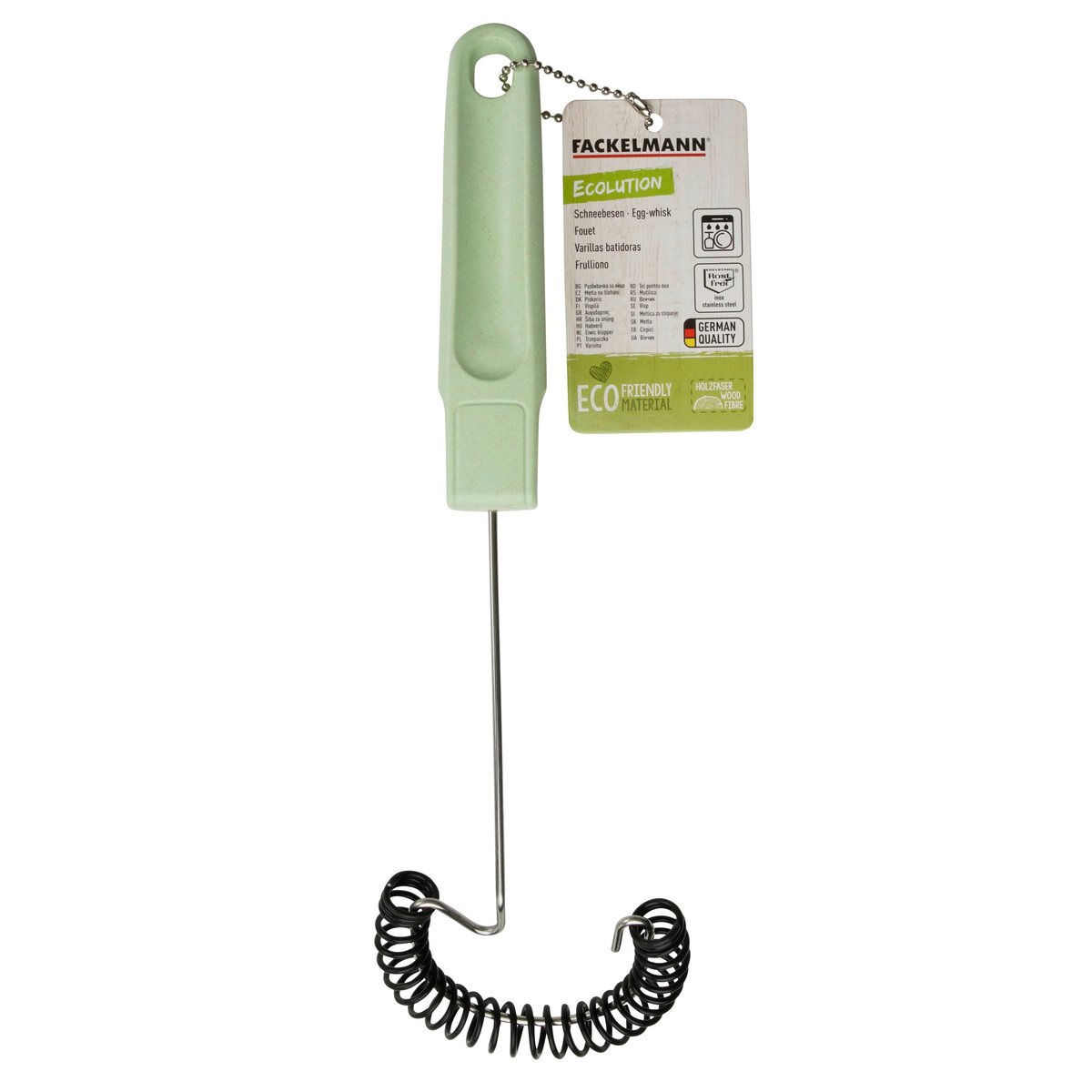 Fouet cuillère spirale ECOLUTION vert, FACKELMANN