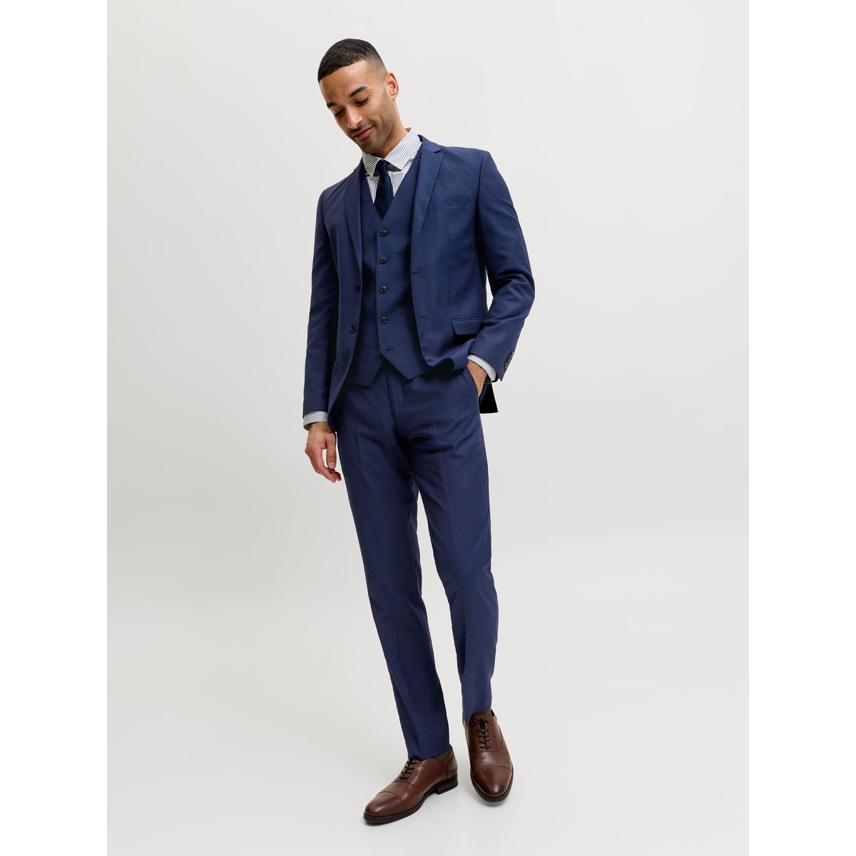 Pantalon de costume Jprsolaris bleu marine, JACK & JONES