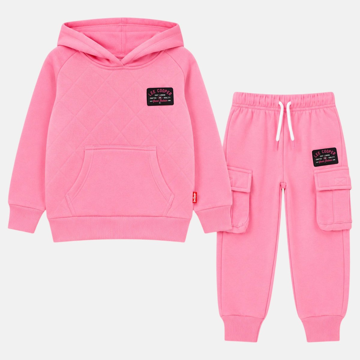 Ensemble sweat à capuche et pantalon de jogging FAMILY rose, LEE COOPER