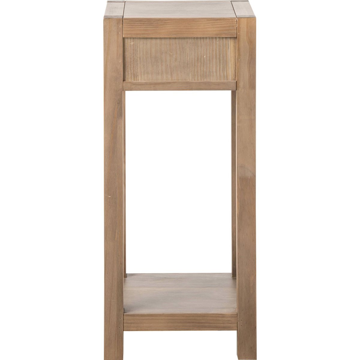 Table d'appoint en pin avec tiroir naturel, RECOLLECTION