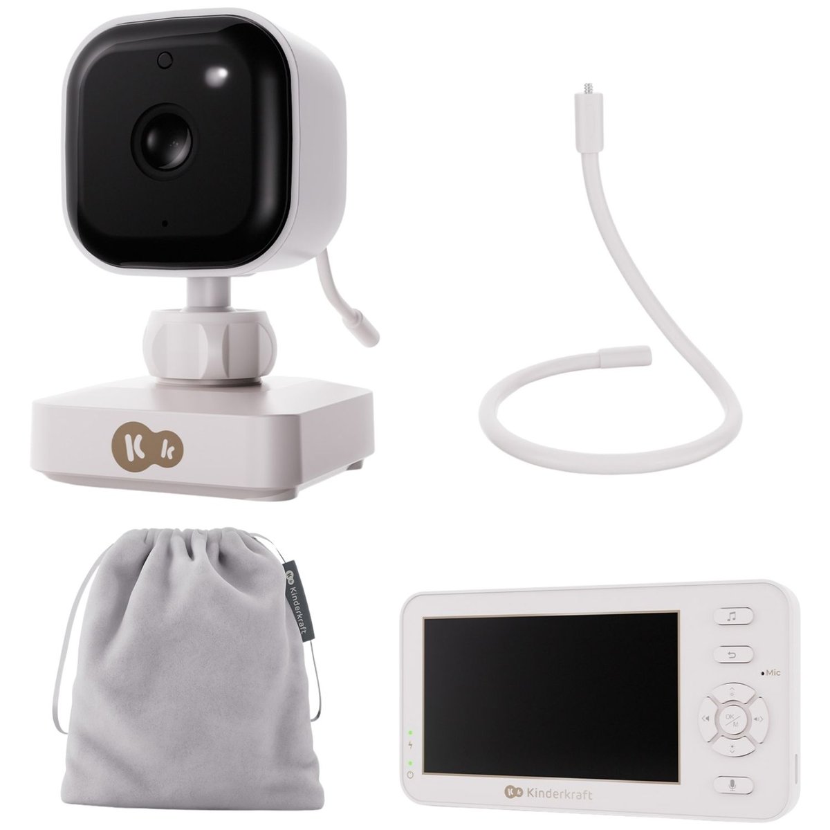 Babyphone Niteeye blanc, noir, KINDERKRAFT