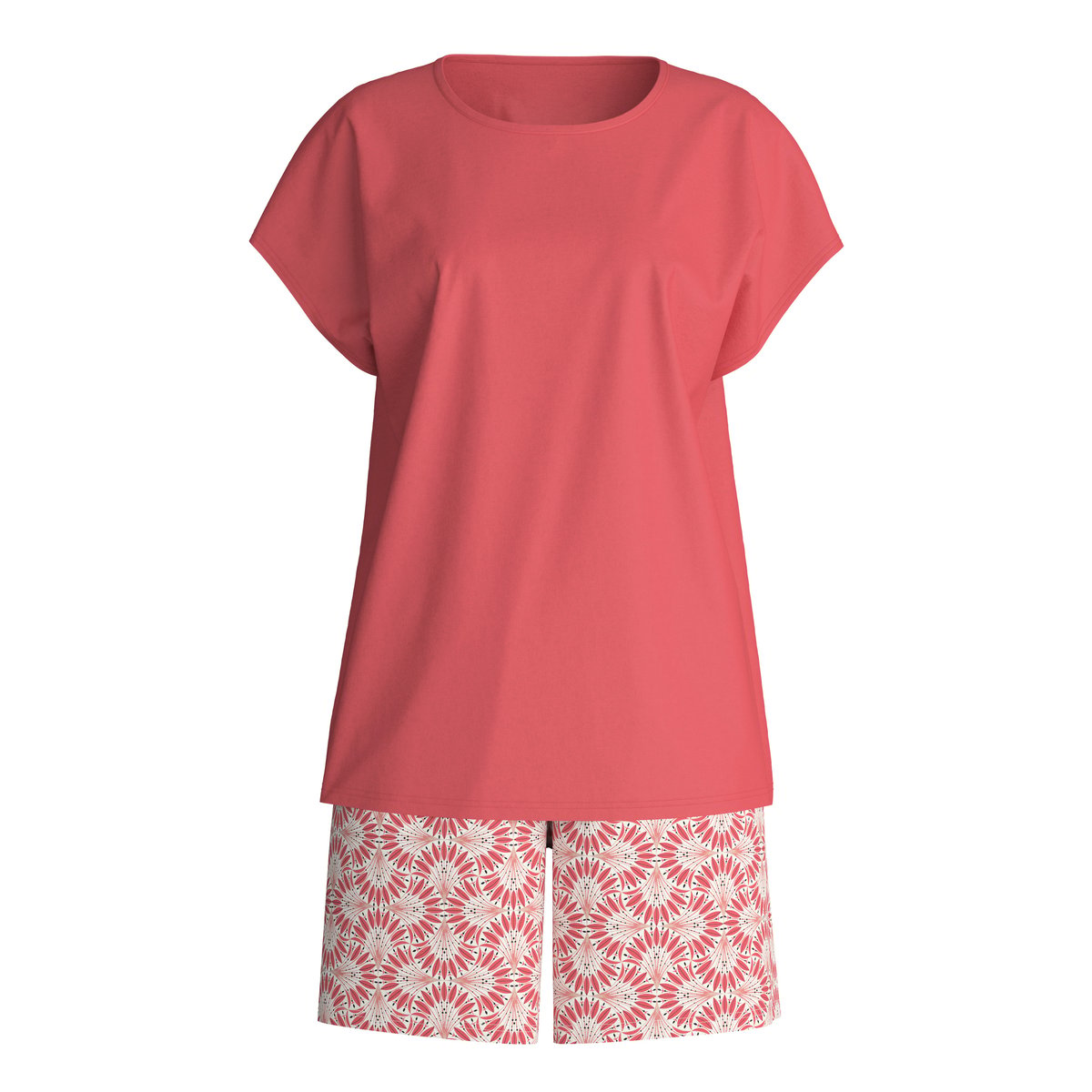 Pyjama court manches courtes Coton COTTON SPECIAL rose of sharon, CALIDA
