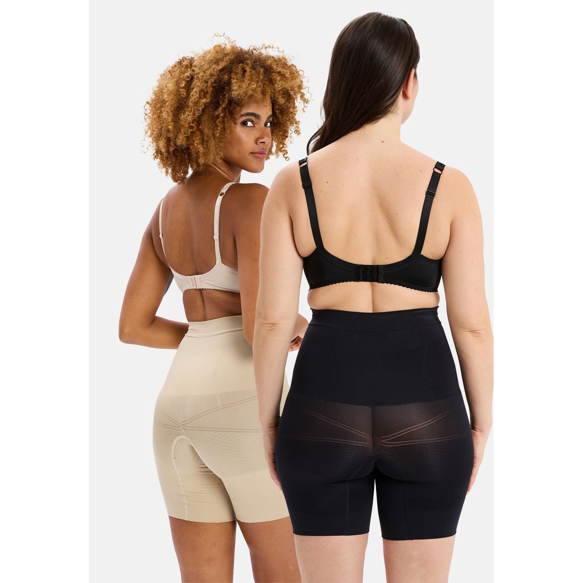 Lot de deux pantys SLIMMERS noir&skin, SANS COMPLEXE