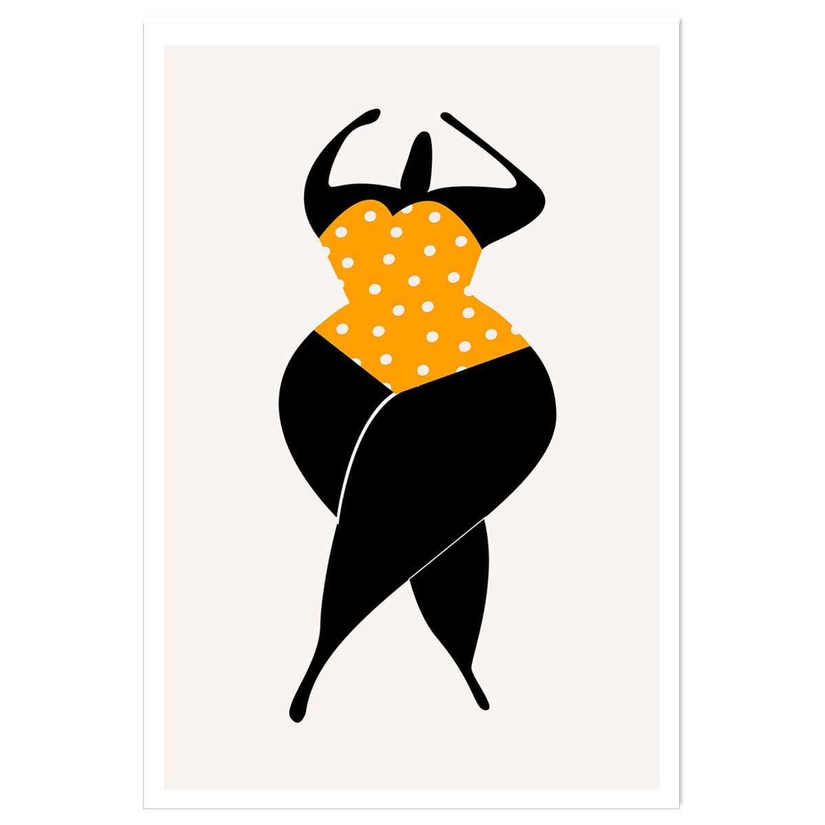 Poster silhouette estivale affiche seule, HEXOA