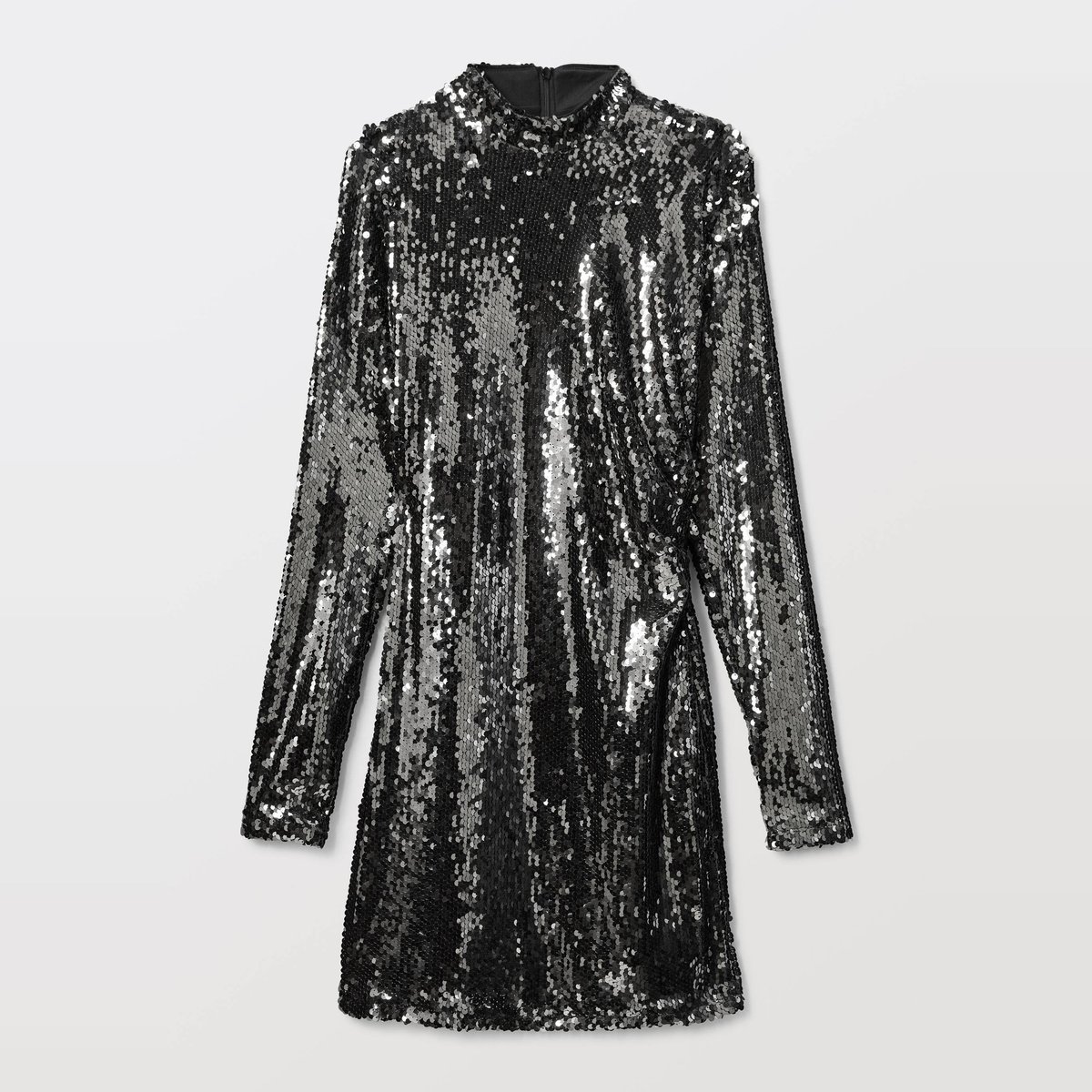 Robe courte à sequins gun metal, MONOPRIX