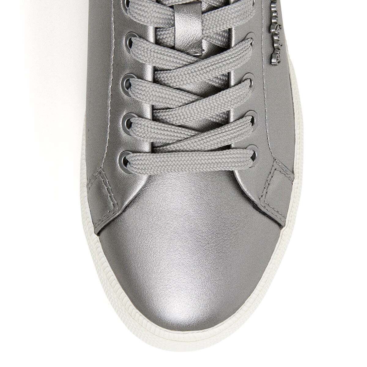 Baskets Classiques Métallisées gris ombre foncé, PEPE JEANS