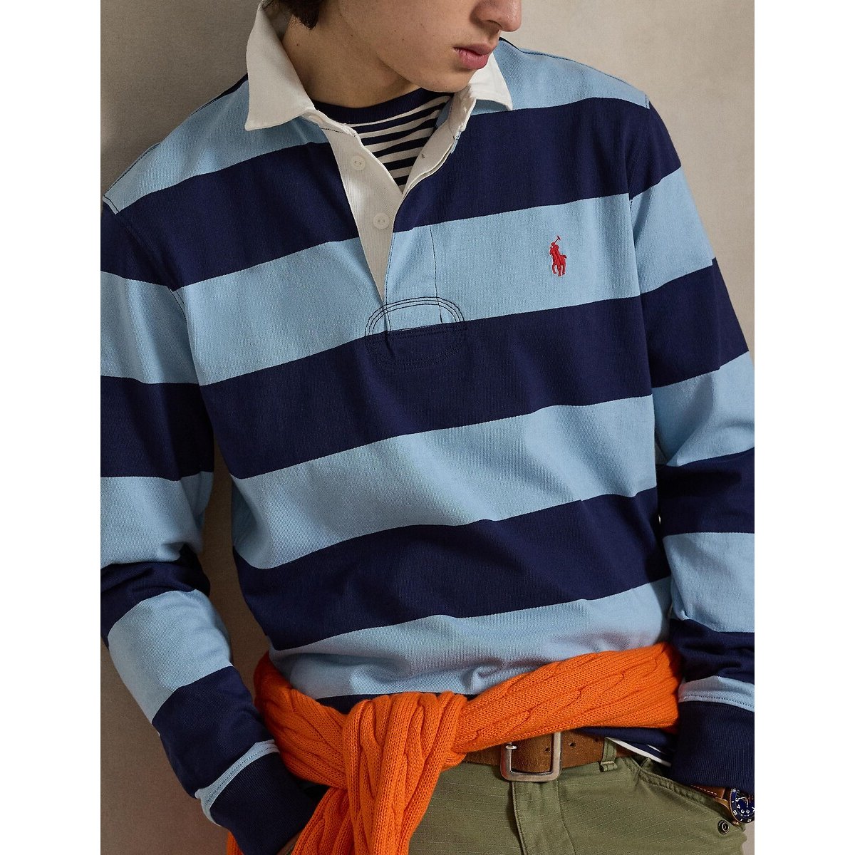 Iconic Rugby Polo Shirt blue/navy, POLO RALPH LAUREN