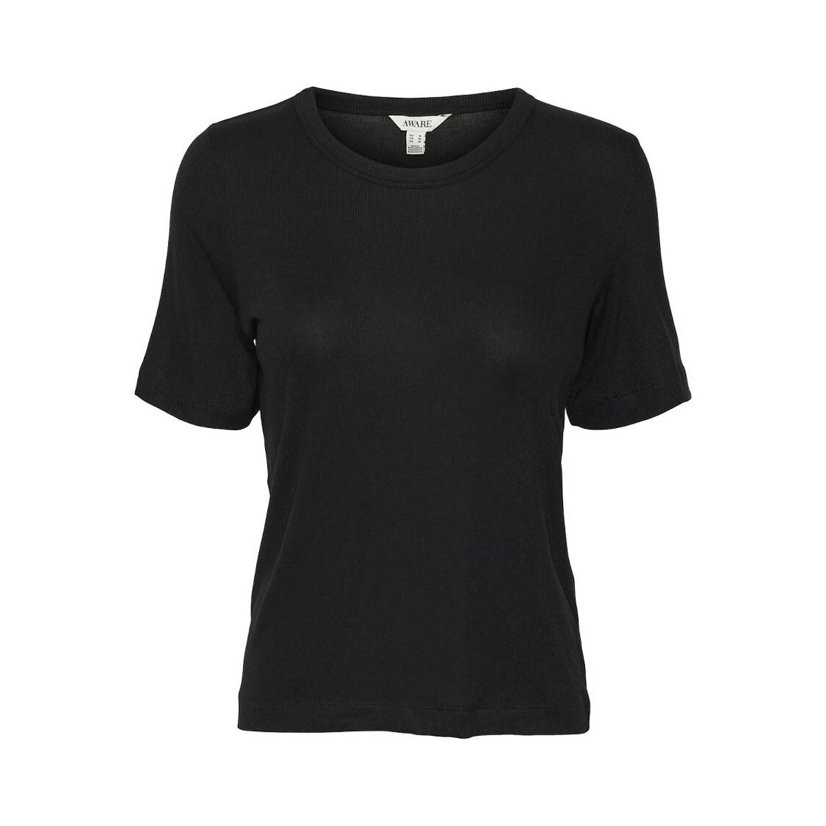 Crew Neck T-Shirt with Short Sleeves black, VERO MODA