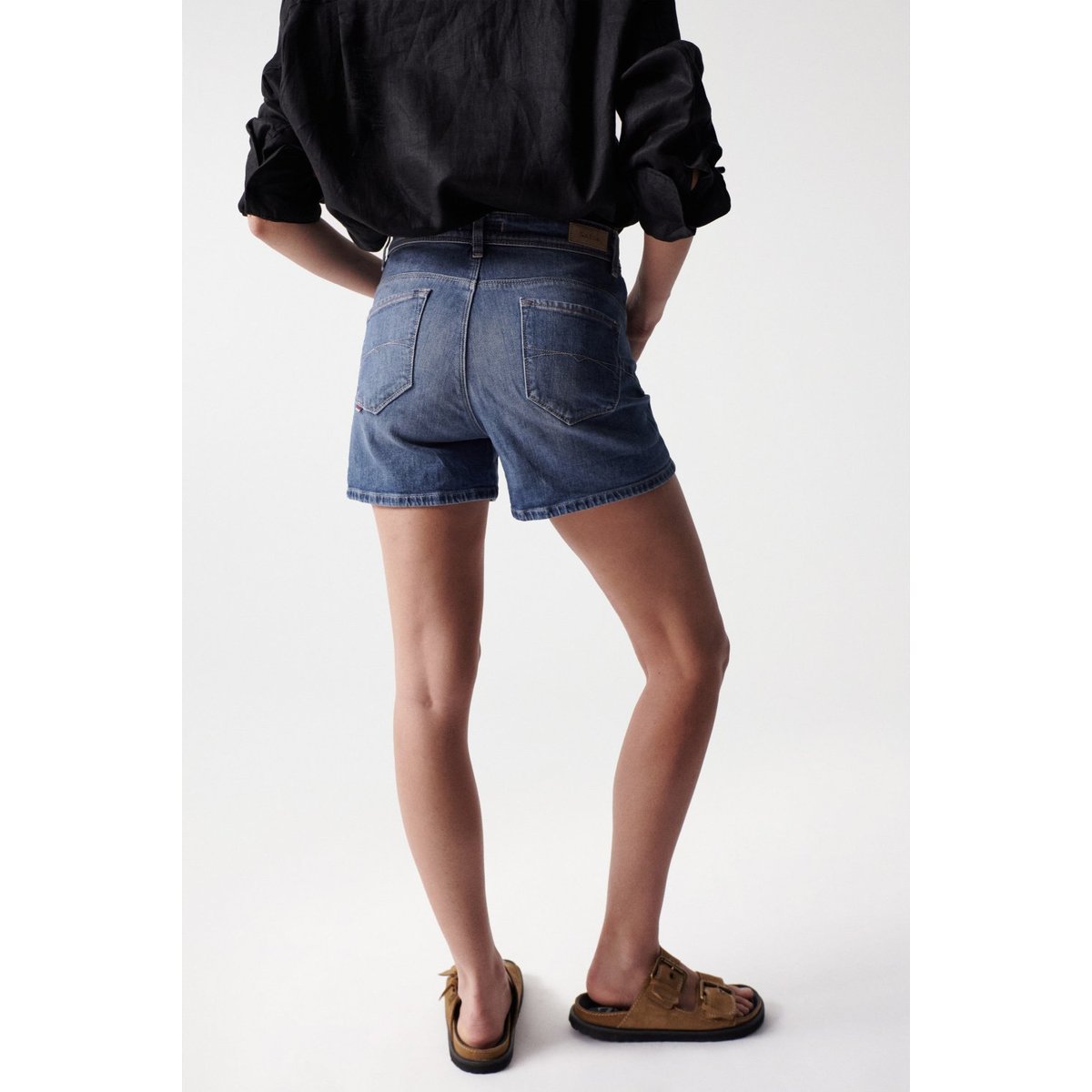 SHORT FAITH PUSH IN bleu denim, SALSA JEANS