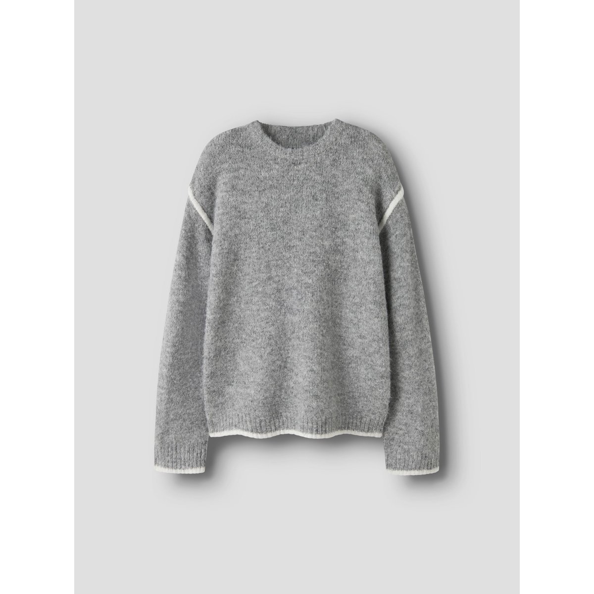 Pull En Maille gris - grey melange1, NAME IT