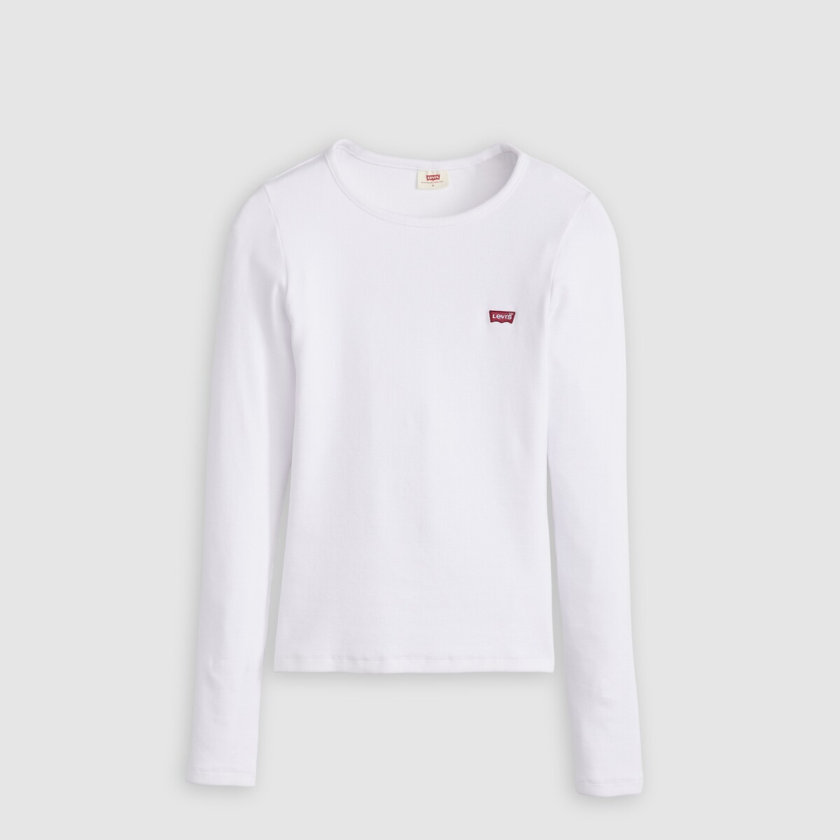 T-shirt girocollo maniche lunghe bianco, LEVI'S