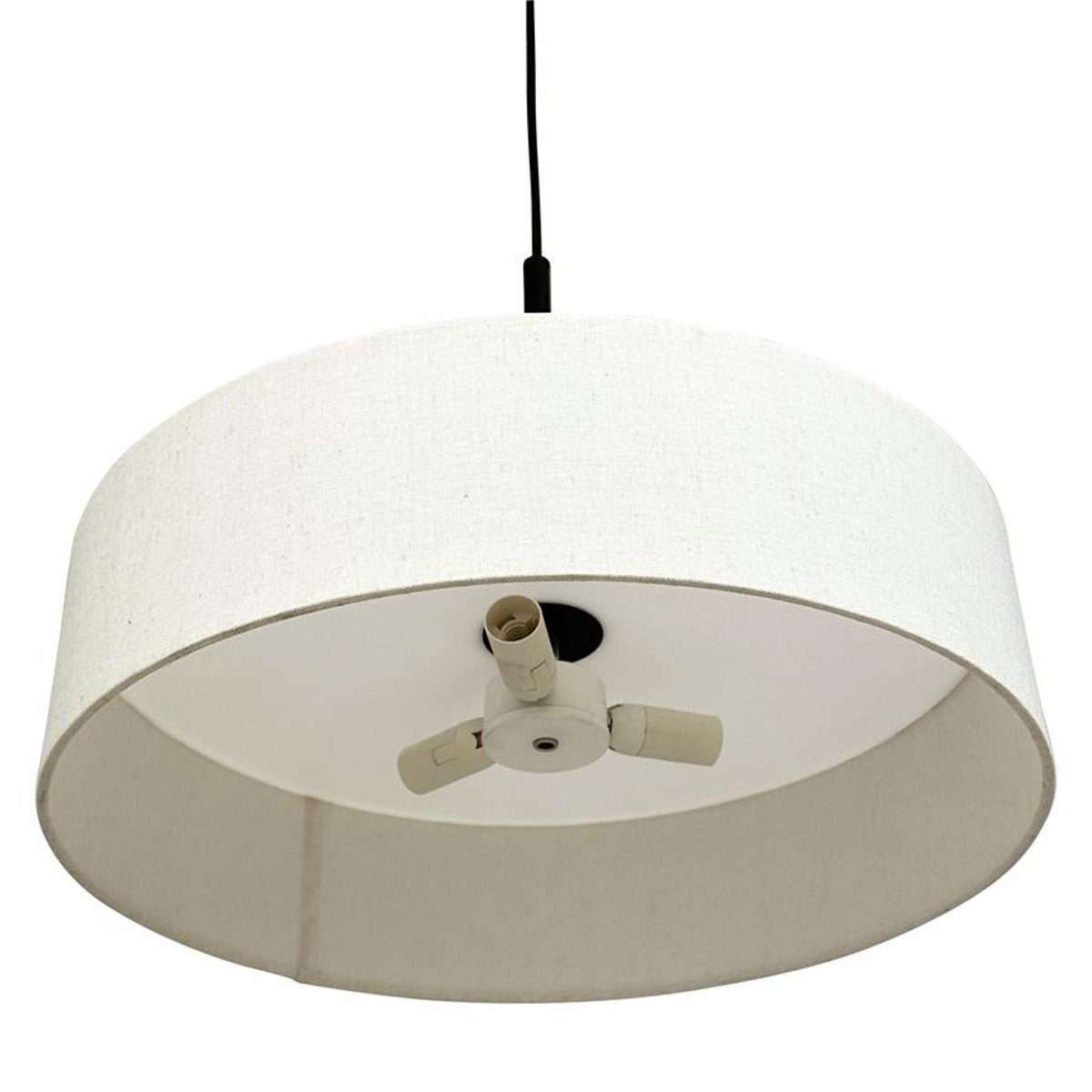 Suspension en métal et tissu Noir/Blanc Calix noir/blanc, DYBERG LARSEN
