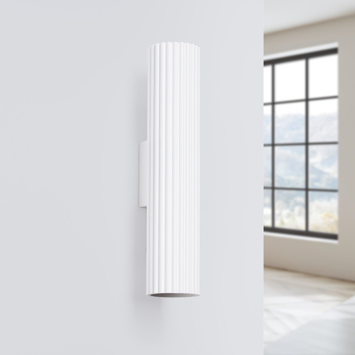 Applique Aluminium Blanc GU10 2 Karbon 30 blanc, EDEN
