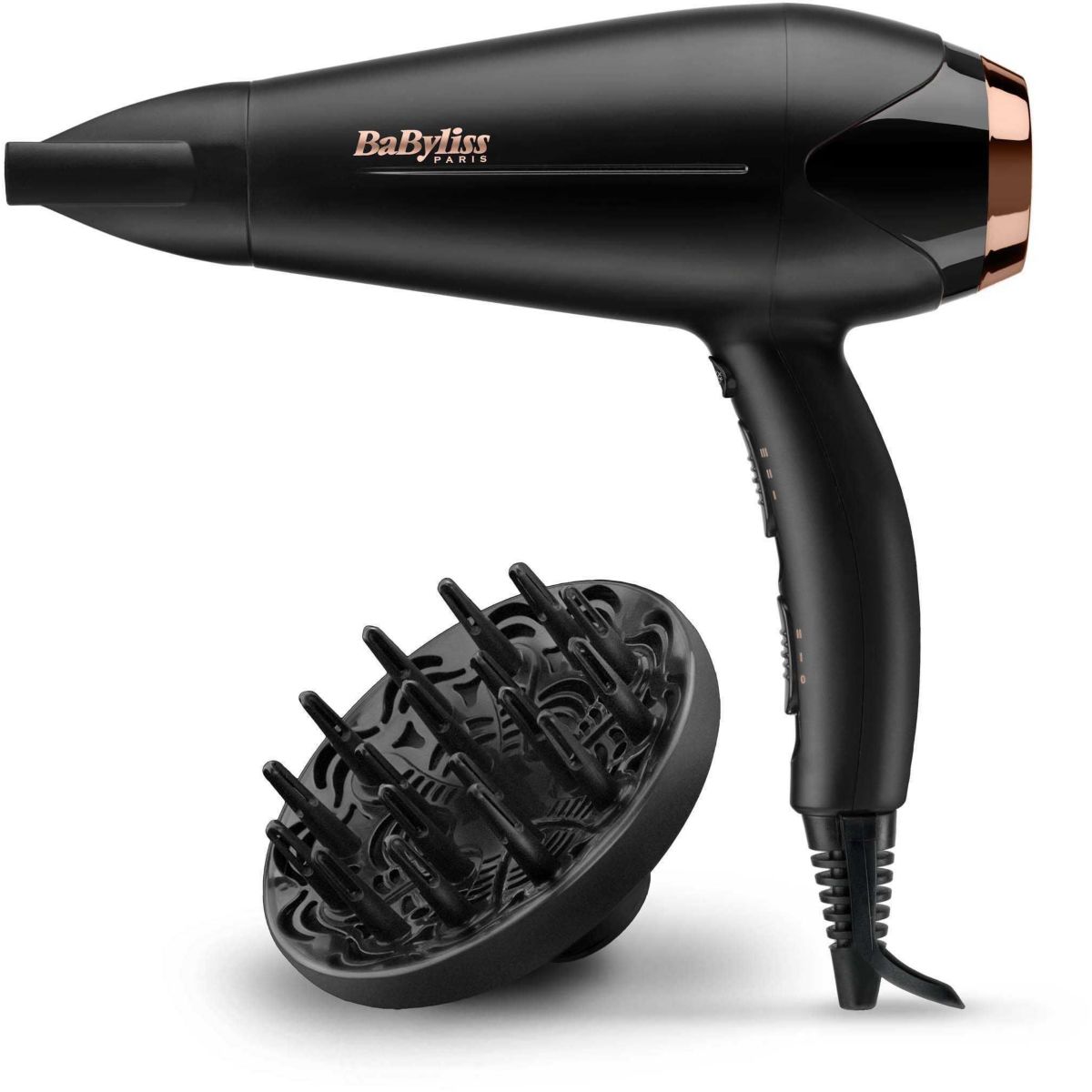 Sèche cheveux Turbo Shine 2200 D570DE noir et cuivrã©, BABYLISS