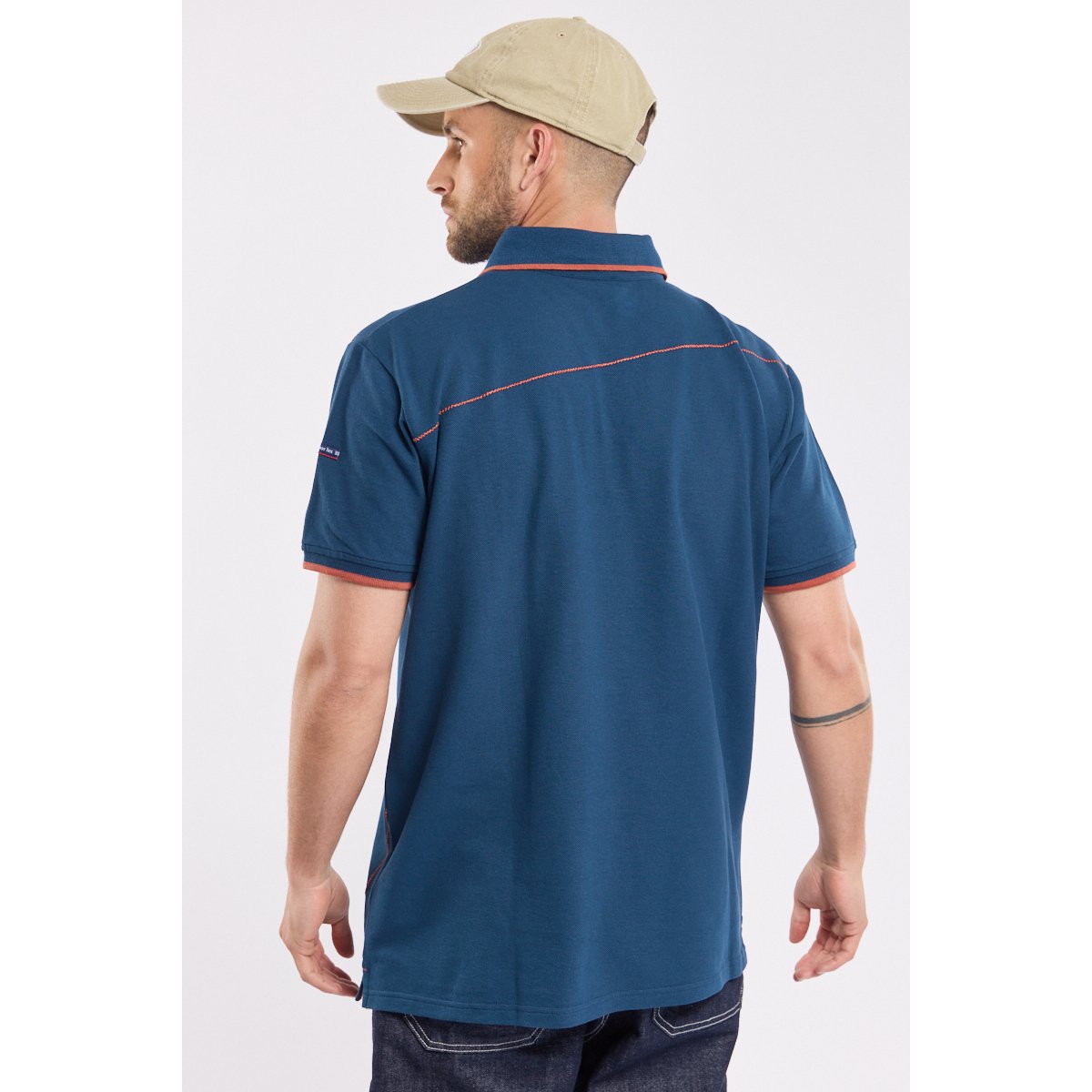 Polo manches courtes en coton scozia, ARMOR-LUX
