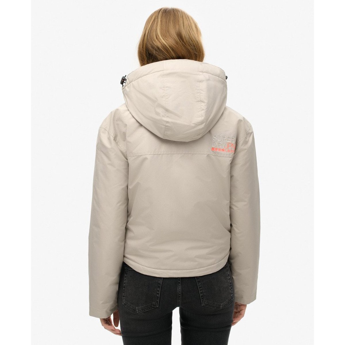 Veste à capuche brodée SD Windbreaker gris château, SUPERDRY