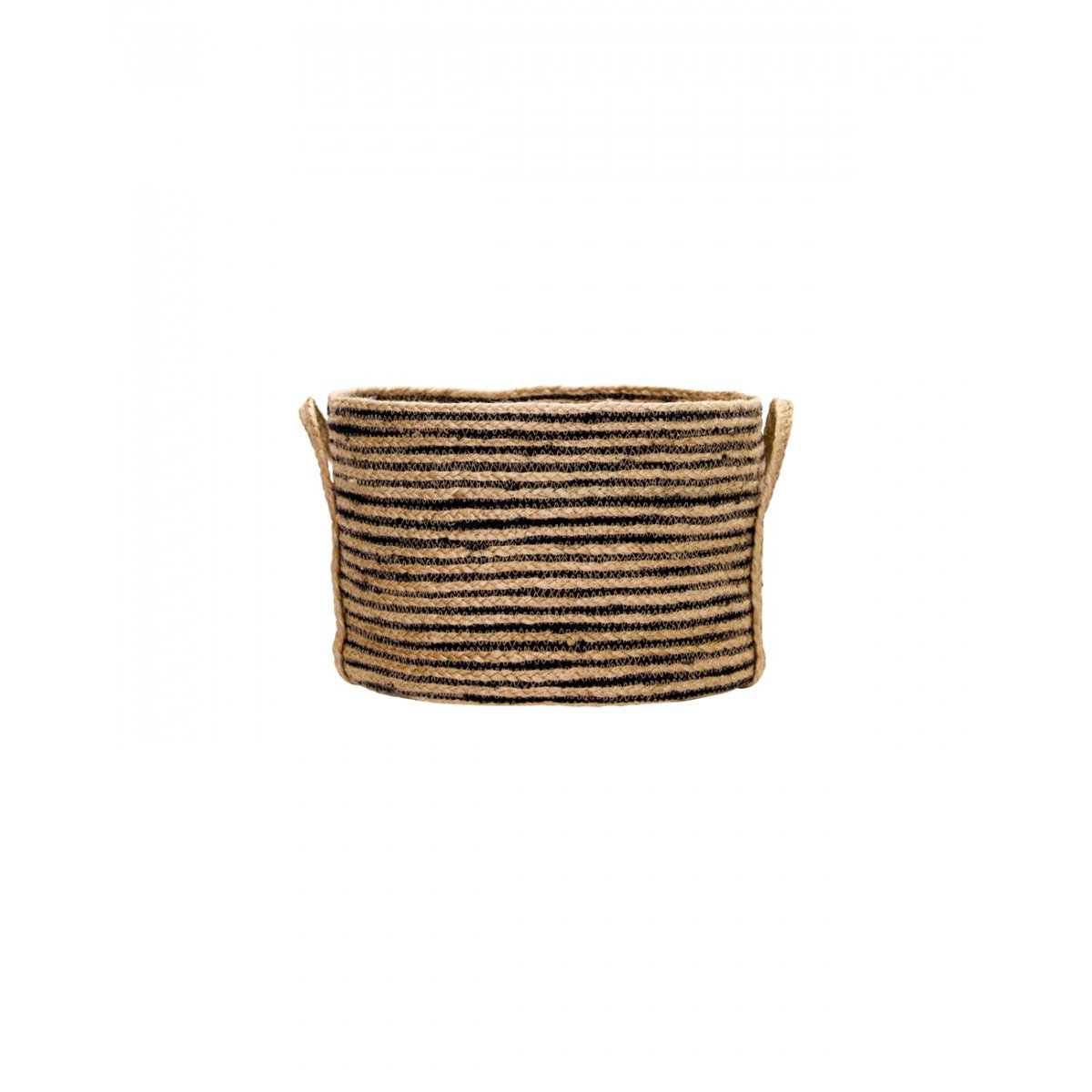 Lot de 3 paniers de rangement Dungi h 20 cm noir, nature, HOUSE DOCTOR