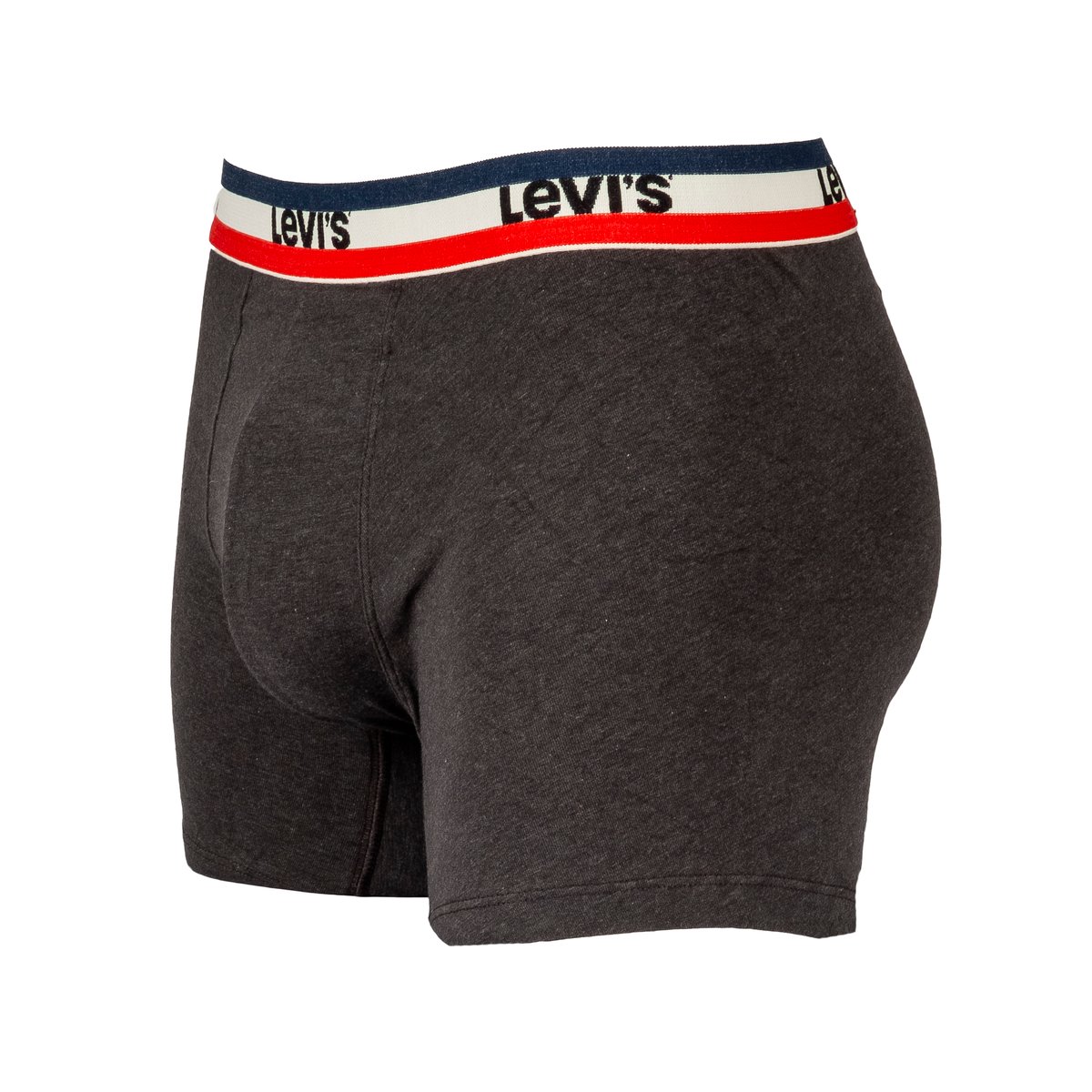 Lot de 2 boxers logo sportswear rouge + gris chiné, LEVI'S