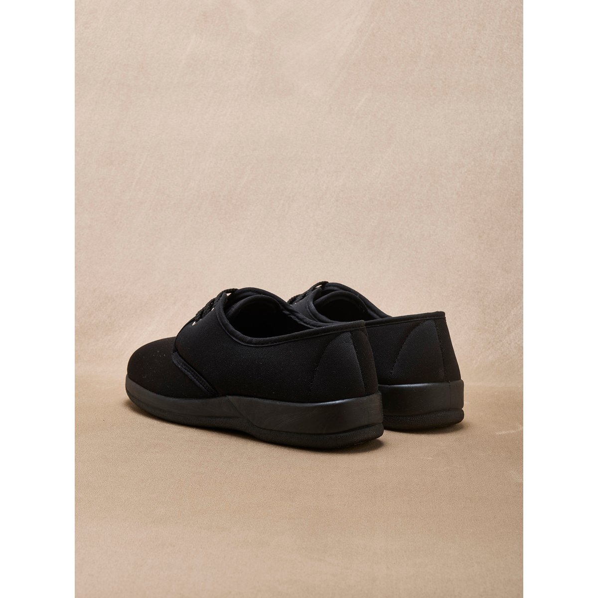 Derbies femme maille extensible noir, PEDICONFORT
