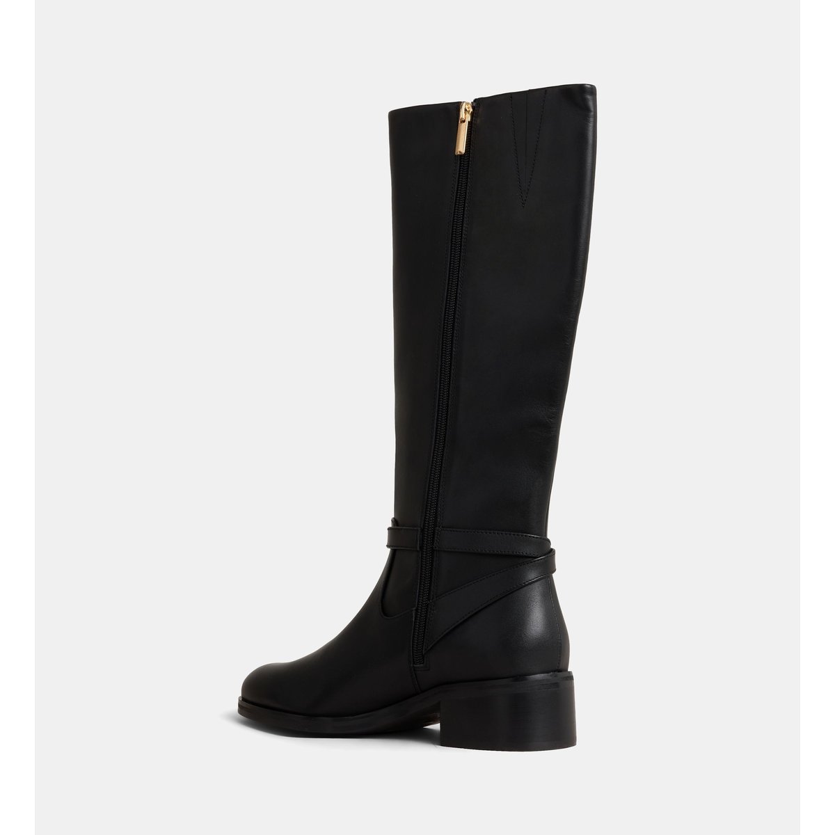 Bottes cavalières à boucle charly noir, GALERIES LAFAYETTE