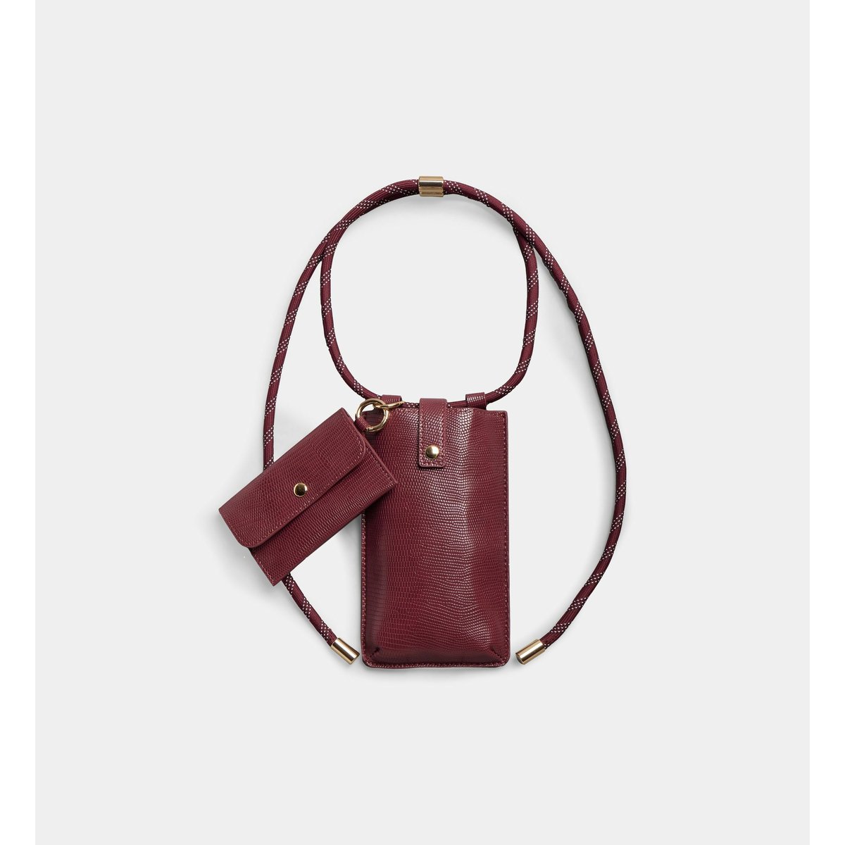 Sac pochette phone case multi bordeaux foncé, GALERIES LAFAYETTE