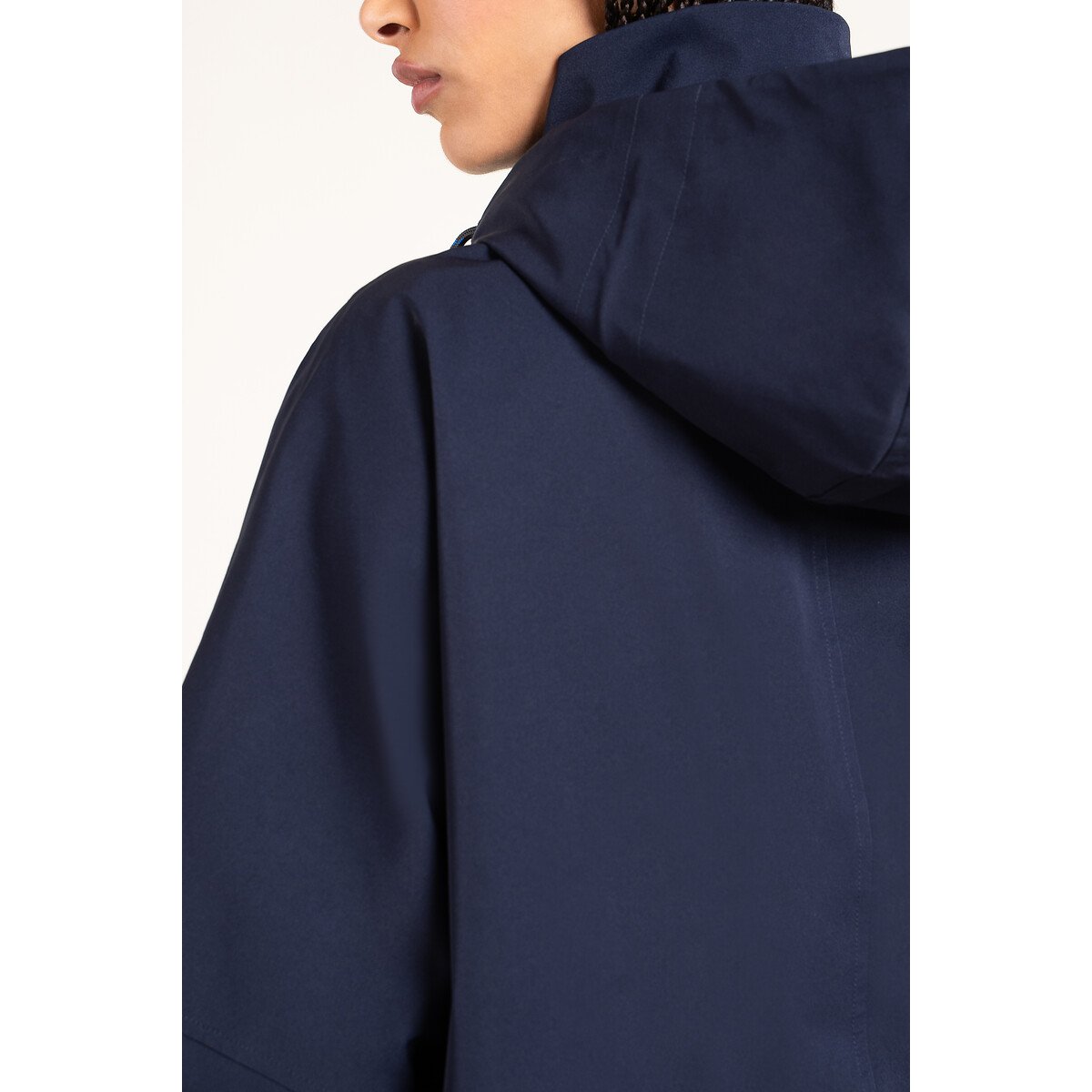 Veste cape courte imperméable oversize, LOURMEL indigo, FLOTTE