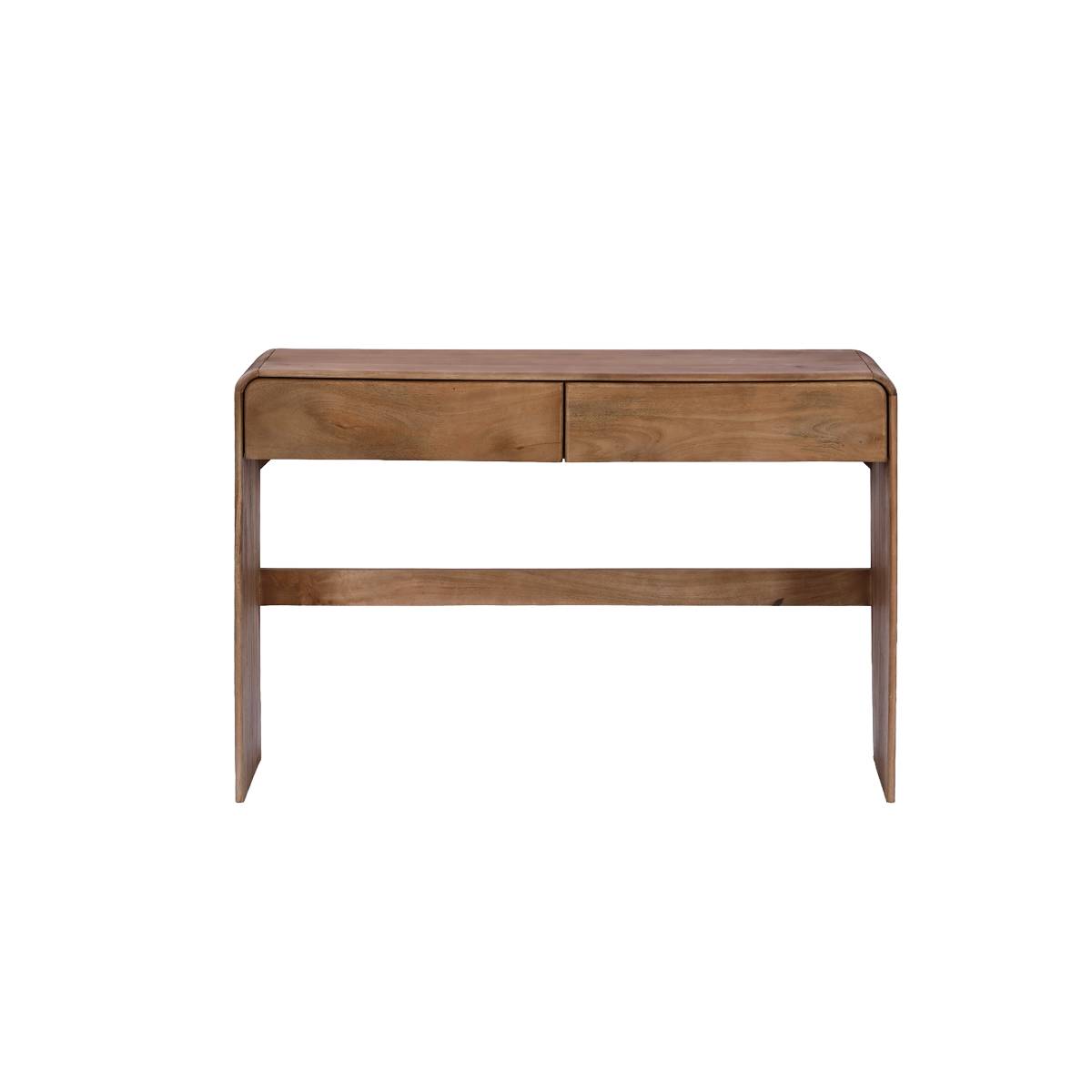 Bureau en bois de manguier VIRELYA bois clair, MADE IN MEUBLES