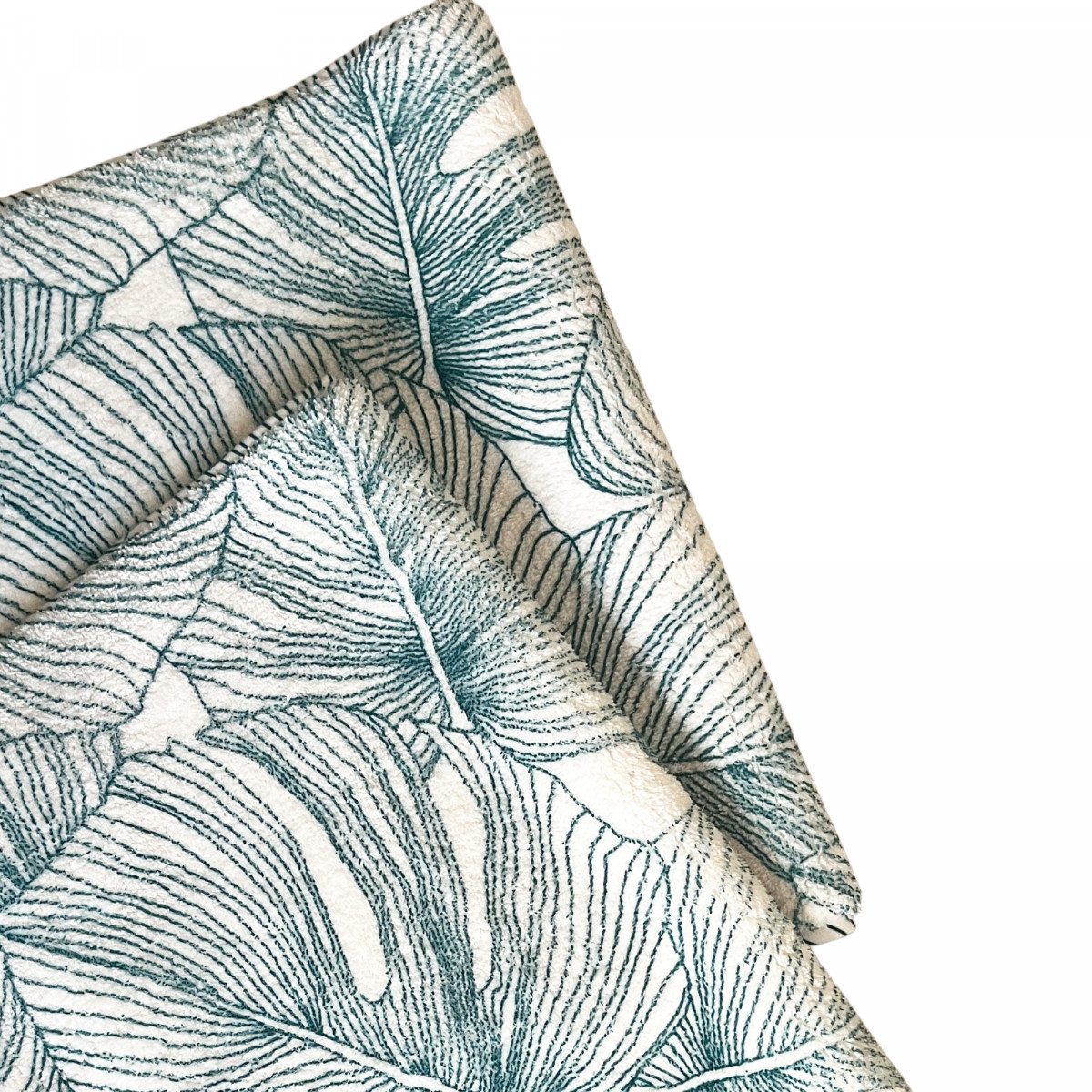 Tapis de bain imprimé jungle tropical EXOTICA vert, GUY LEVASSEUR