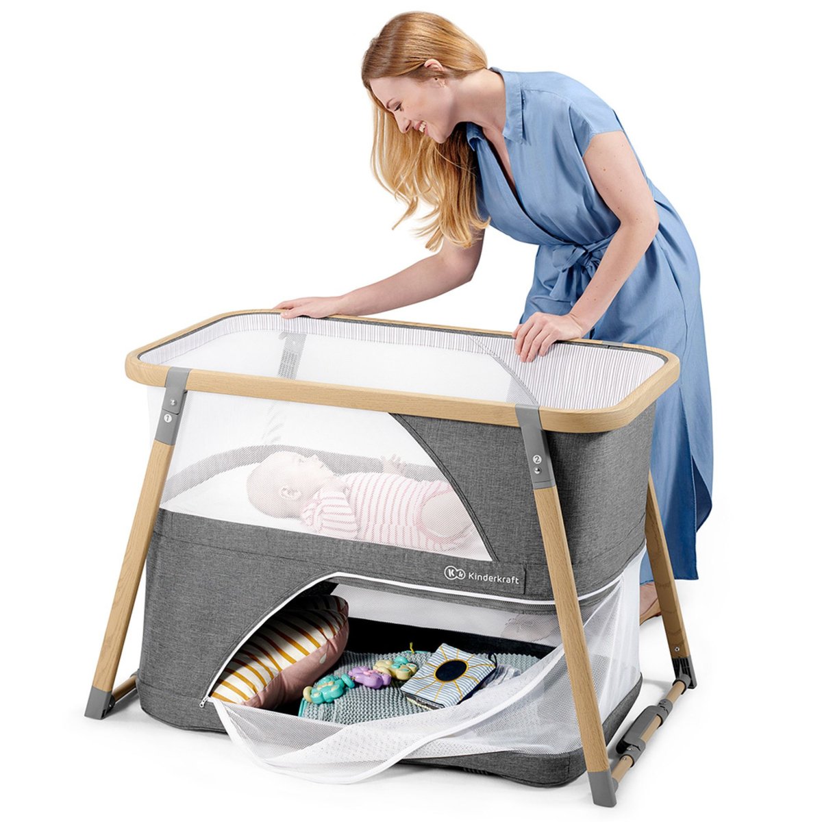 Lit de voyage Sofi 4 en 1 - Grey grey, KINDERKRAFT