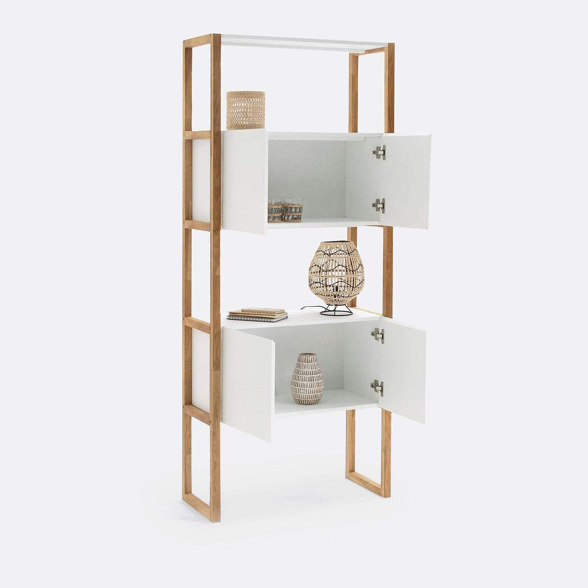 Scaffale libreria contenitore, Compo bianco, LA REDOUTE INTERIEURS