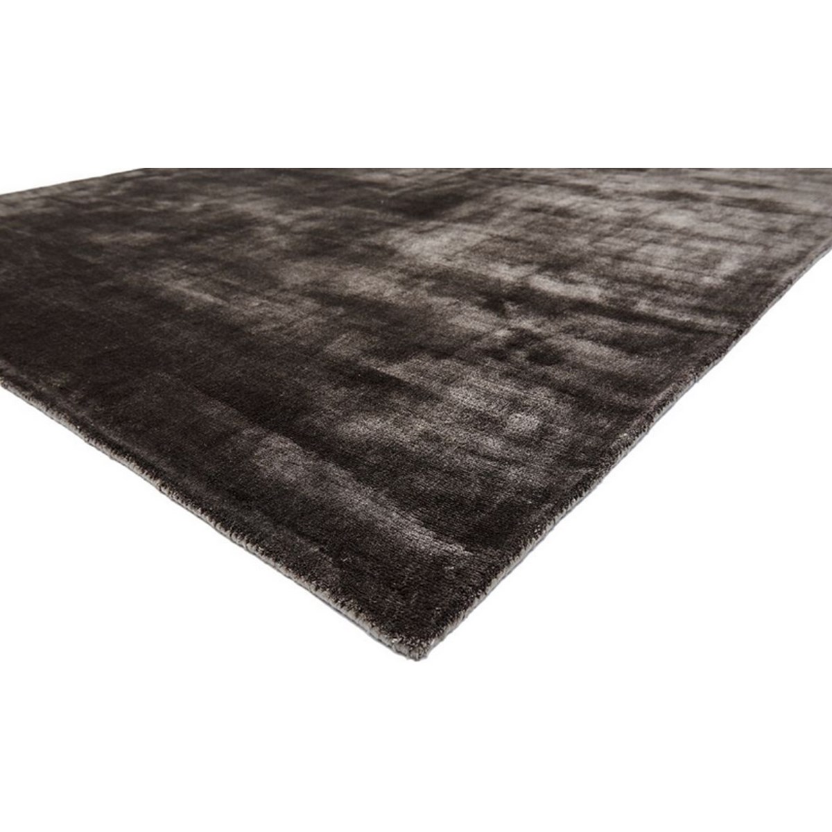 Tapis salon et chambre fait main TITANE noir, NOVATREND