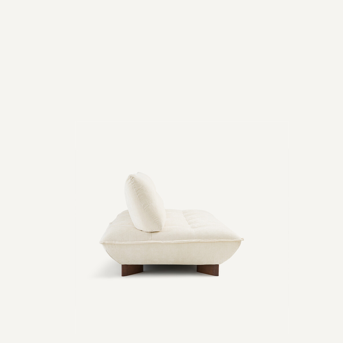 Modulaire bank in chenille fluweel, Kaori wit, AM.PM