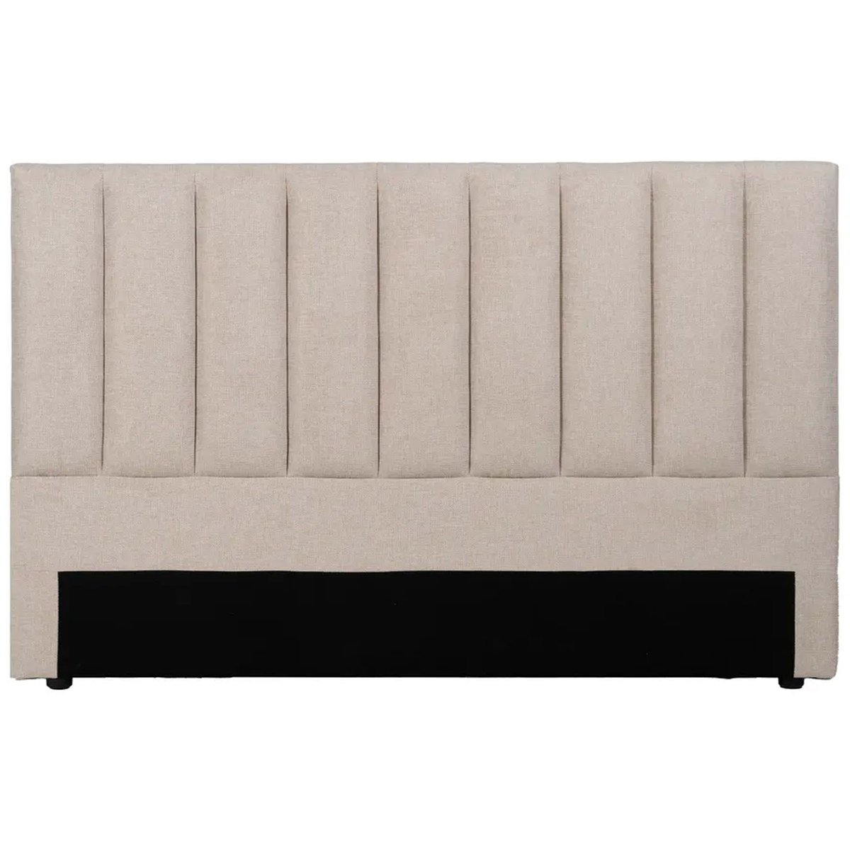 Tête de lit classique tissu beige 160x8x100cm beige, WADIGA